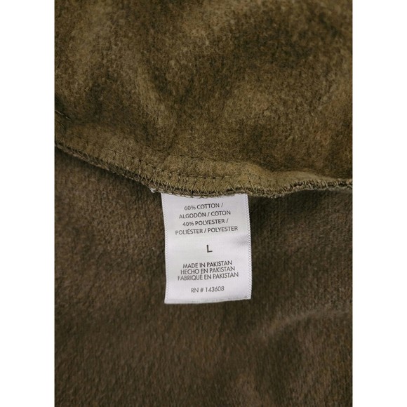 True Religion Youth Size L Jogger Fleece Sweatpants Olive Green Logo Print - Picture 7 of 8